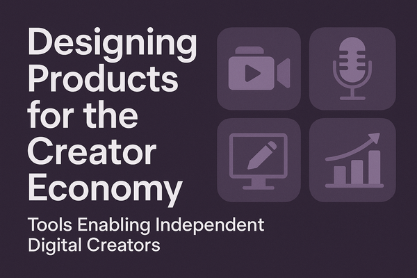 🎨 Designing Products for the Creator Economy: Tools Enabling Independent Digital Creators